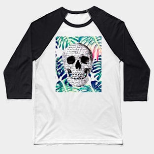 Cool Tees Tropical Shakespeare Skull Baseball T-Shirt